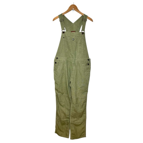 Woven Olive Green Women's Overalls Jumpsuit - Picture 15 of 15